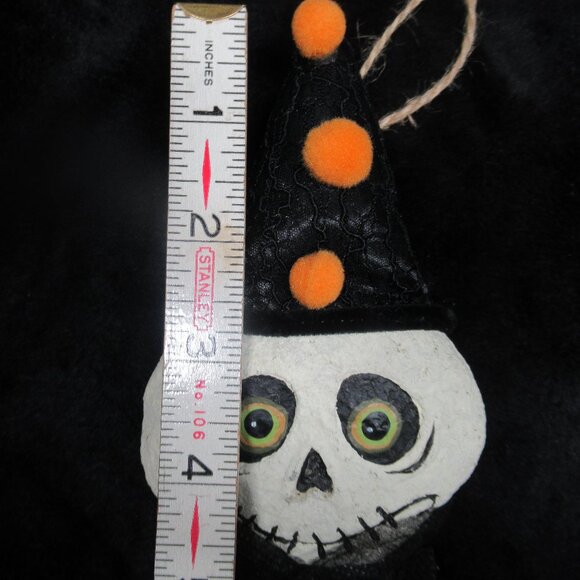 3pc Halloween Folk Art Ornaments - Picture 3 of 7